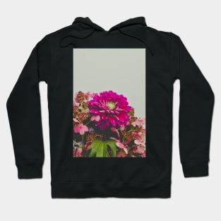 Autumn Dahlia and Hydrangea Flowers Hoodie